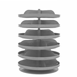 17″ Revolving Rotabin, 6 Shelves